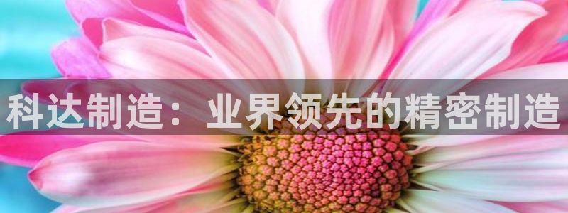 彩神app赚钱是真是假：科达制造：业界领先的精密制造