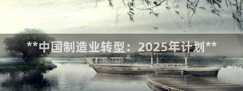 彩神大发cp：**中国制造业转型：2025年计划**