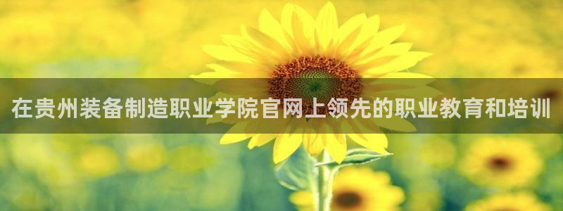 彩神v争霸是啥：在贵州装备制造职业学院官网上领先的职业教育和培训
