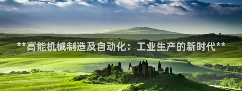 彩神购彩-购彩大厅入口500：**高能机械制造及自动化：工业生产的新时代**