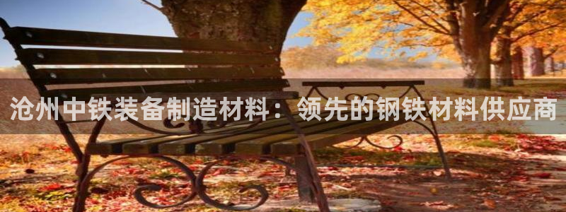 彩神v天天：沧州中铁装备制造材料：领先的钢铁材料供应商