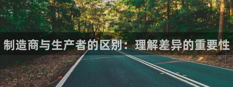 彩神数码科技有限公司：制造商与生产者的区别：理解差异的重要性