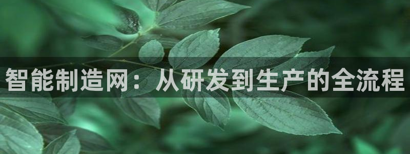 所有彩神购买首页中心：智能制造网：从研发到生产的全流程