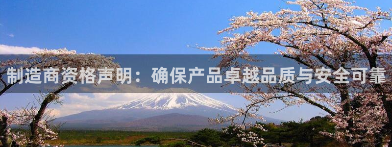 彩神8彩平台：制造商资格声明：确保产品卓越品质与安全可靠