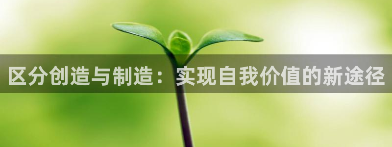 彩神v8平台正规吗可靠吗：区分创造与制造：实现自我价值的新途
