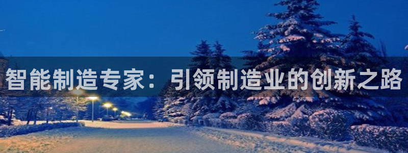 彩神8app官方下载：智能制造专家：引领制造业的创新之路